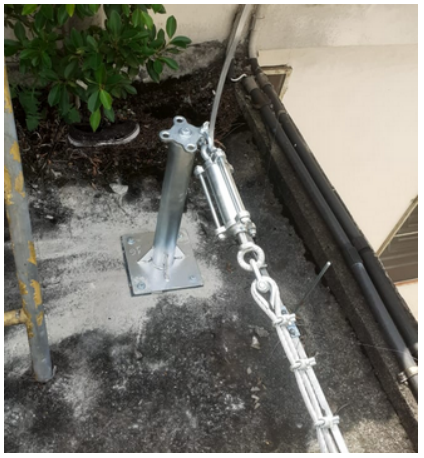 Poste de linha de vida