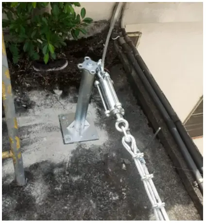 Poste de linha de vida