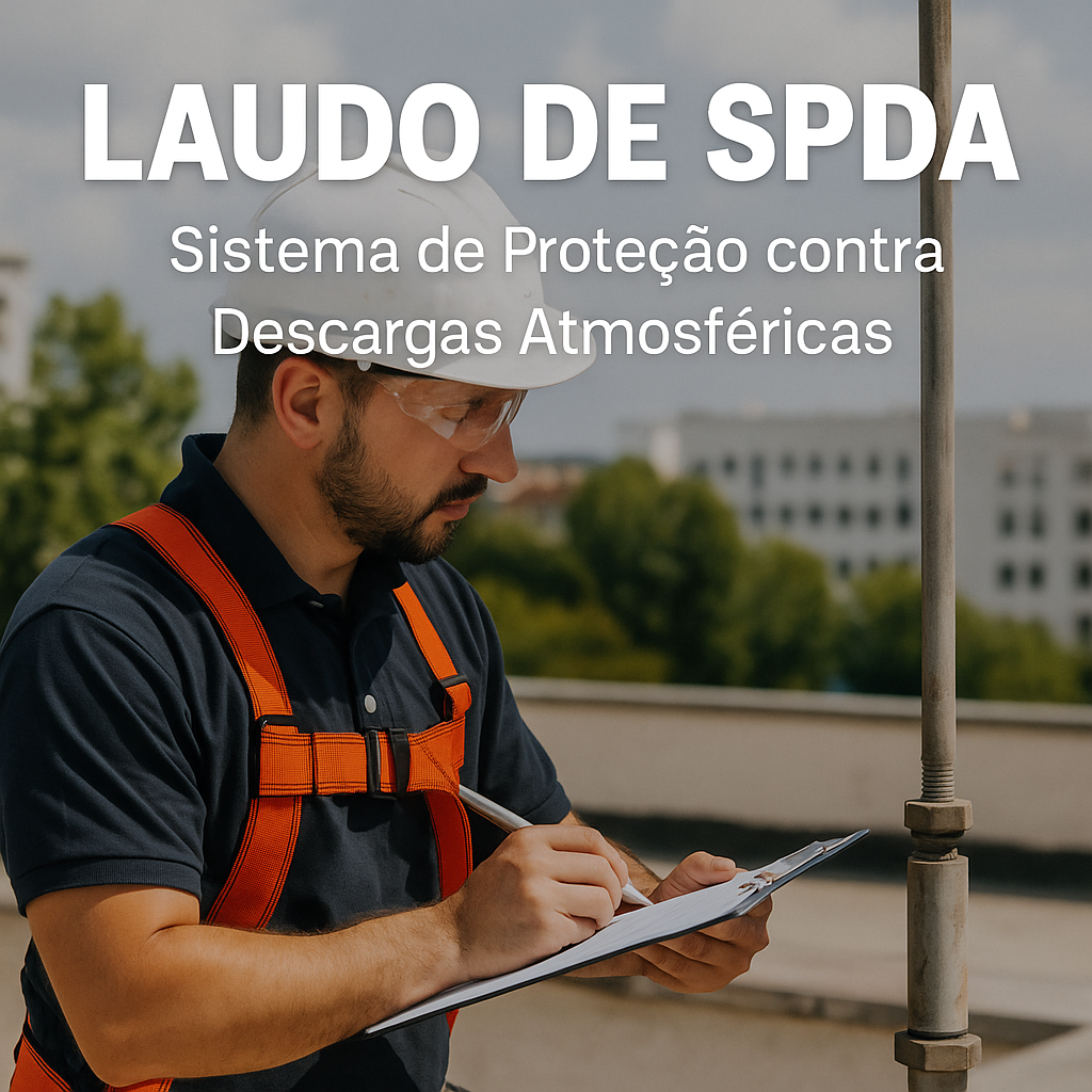 Laudo técnico de SPDA - Imagem relacionada ao serviço Laudo de SPDA - Inspeção de para-raios e aterramento conforme NBR 5419:2025