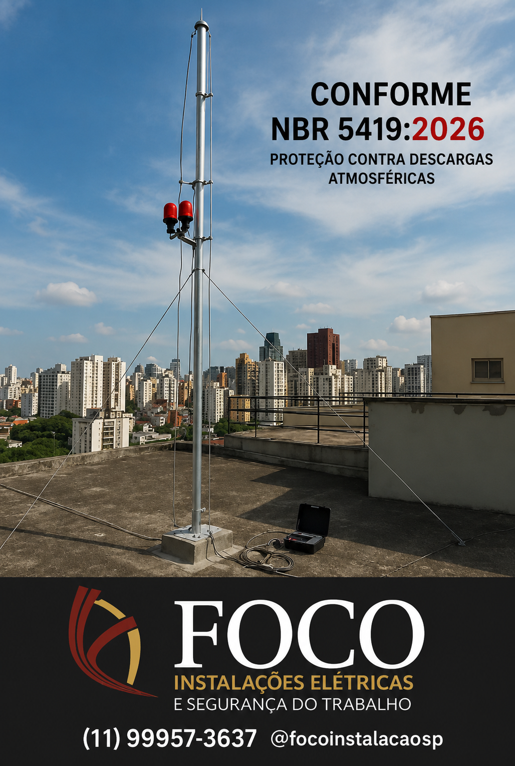 SPDA e laudo técnico conforme NBR 5419